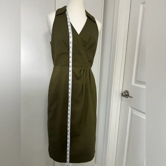 Adrianna Papell Olive Green Midi Dress - Picture 7 of 10